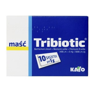 Tribiotic, maść, 1 g, 10 saszetek 