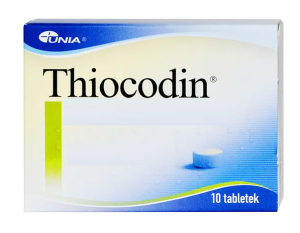 Thiocodin, 15 mg + 300 mg, tabletki, 10 szt.