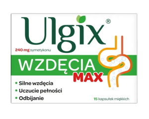 Ulgix Wzdęcia Max, kapsułki miękkie, 15 szt.