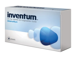 Inventum, 25 mg, tabletki do rozgryzania, żucia, 4 szt.