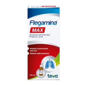 Flegamina Max, 8 mg/5 ml, syrop, 120 ml