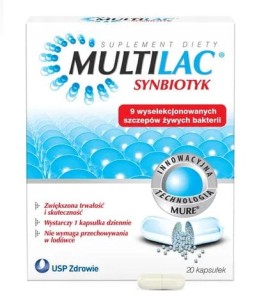 Multilac, kapsułki, synbiotyk, 10 szt.